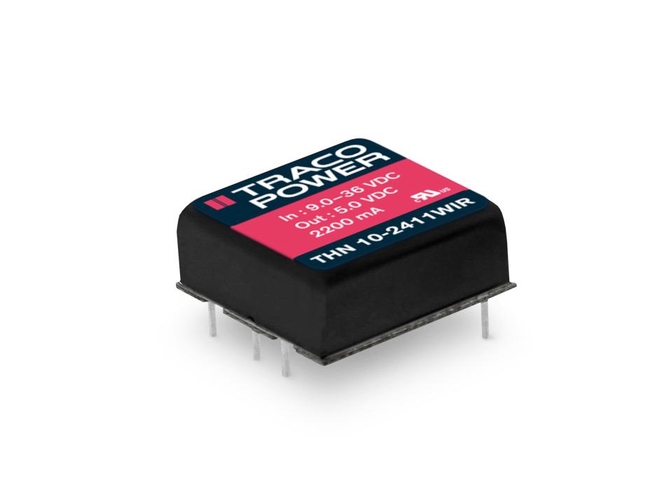 TRACO 宽电压高隔离铁路模块THN 10W DC/DC 3000 VDC I/O-isolation