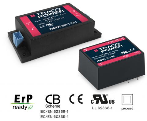 TMPW 25W AC/DC series extended input90-305 VAC